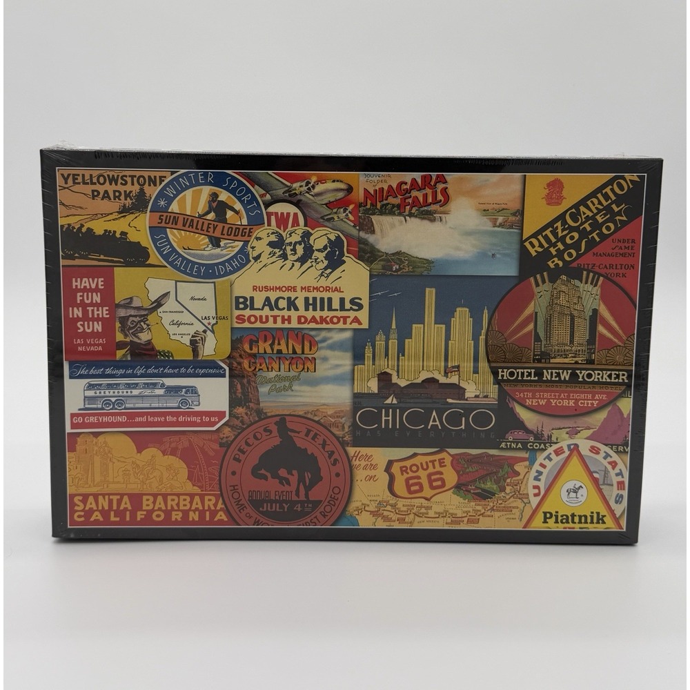 Piatnik 6000 piece jigsaw puzzle - US VACATION - SEALED RARE